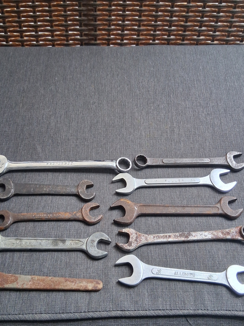 Vintage Wrench Lot Mixed Brands Proto Allenite Fuller Forged USA Mechanics Tools